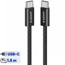 عنوان: کابل دو سر تایپ سی انکر سری زولو متن جایگزین (Alt): کابل USB-C به USB-C انکر مدل A8060 طول 1.5 متر